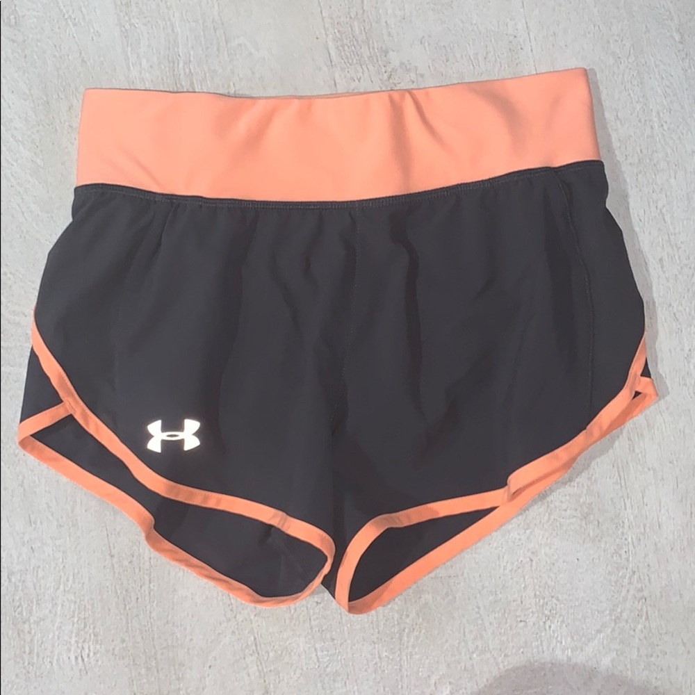 Grey and light pinkish shorts